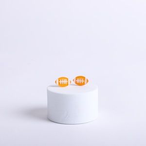 Tennessee Vols Mini Orange Football Studs Gameday Earrings